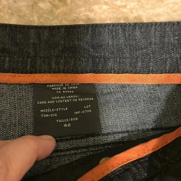 Y2K, VTG, ORANGE RIVER ,NWT men black jeans 40x33,relax fit ,zipper TOM STYLE - Picture 10 of 14